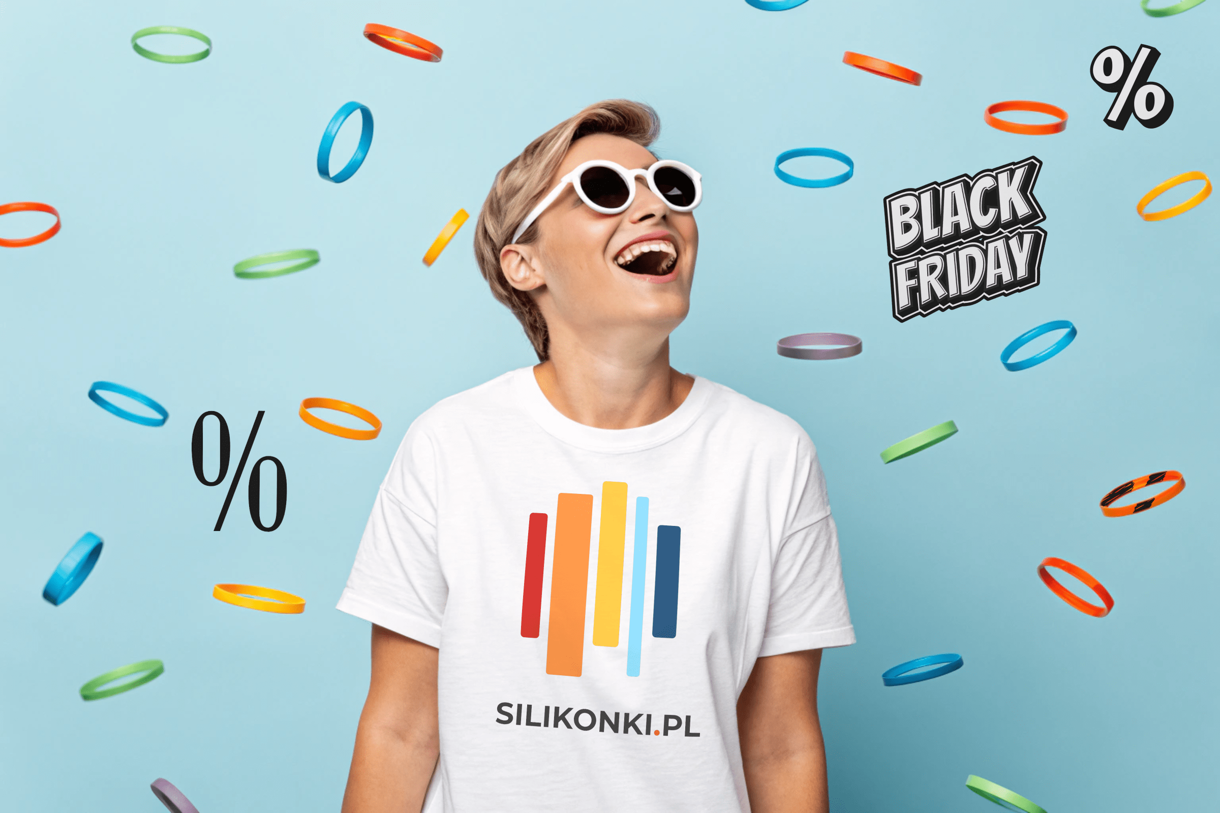 opaski silikonowe na black friday